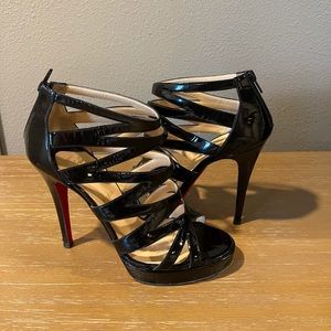 Christian Loubiutin black patent heels